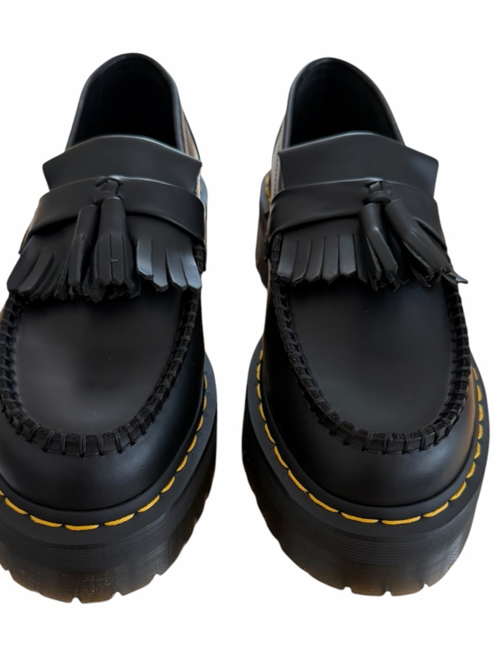 NWOB Dr. Martens Adrian Quad Platform Tassel Loafers Black Size 8M/9W - Picture 2 of 10